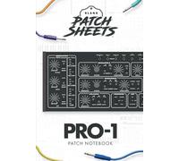 Behringer Pro-1 Blank Patch Sheet Notebook: Become a more organized songwriter with this Blank Patch Sheet notebook so you can spend more time creating and less time forgetting.