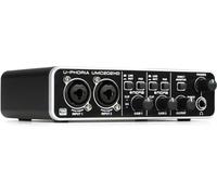 Behringer UMC202HD Interfaz de audio USB Audiophile 2x2, 24 bits/192 kHz con preamplificadores de micrófono Midas