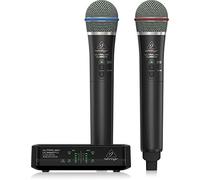 Behringer ULTRALINK ULM302MIC Sistema inalámbrico digital de alto rendimiento de 2,4 GHz con 2 micrófonos de mano y receptor