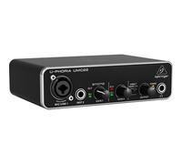 Behringer UMC22 2x2 USB Audio Interface, 48 kHz, with MIDAS-Designed Mic Preamplifier for Microphones and Instruments