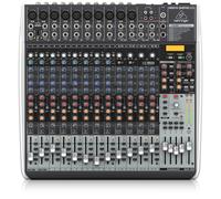 Mezclador Behringer XENYX QX2442USB Premium de 24 entradas y 4/2 buses con preamplificadores de micrófono y compresores XENYX, procesador Klark Teknik Multi-FX, opción inalámbrica e interfaz USB/audio