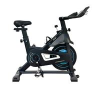 BEHUMAX - Bicicleta estática Smart Bike Rider 3000 con volante magnético 10 kg, transmisión por correa silenciosa y monitor táctil para entrenamiento en casa