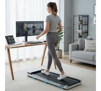 Behumax Cinta de Andar y Correr Trekkon - Caminadora Eléctrica Compacta Pantalla LED, Velocidad 1-6 km/h, Inclinación Manual 2 Niveles, Capacidad 90 kg, Walking Pad 3 en 1 para Hogar y Oficina