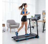 Behumax Cinta de Correr Plegable Flex Run - Velocidad 1-14 km/h, inclinación Manual 2 Niveles, Pantalla LED, Altavoz Bluetooth, Superficie Amplia y Estable, compacta para casa o apartamento