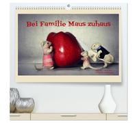 Bei Familie Maus zuhaus (hochwertiger Premium Wandkalender 2026 DIN A2 quer), Kunstdruck in Hochglanz: Eine mäusehafte Bildergeschichte