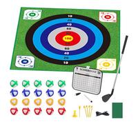 Beidseitiges Golf Chipping Matte Spiel - Tragbares Abschlagpad mit 20 Bällen | Kinder, Familie, Outdoor, Zuhause, Garten, Wohnzimmer Übung, Training, Innen Spaß, Sport, Aktivitäten, Party