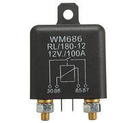 BEIEM 12 V 100 Amp 4 pines pesado deber ON/interruptor Split Charge Relay para Van Negro