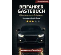 Beifahrer Gästebuch: Auto Gästebuch zum Ausfüllen mit Ausmalbildern