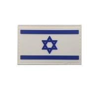 Beifeitu Parche de PVC con la bandera de Israel para coser, insignias tácticas israelíes IL, emblema de moral militar, parches de gancho para ropa, bolsos, mochila, hombro (azul), BFTILPVC08