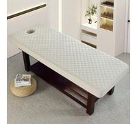 Beige,70x190cm/2.2x6.2ft,Funda De Cama De Belleza Sábanas Elásticas De La Mesa De Masaje Con Orificio Funda De Cama De Masaje Sábana De Masaje Lavable Todo Cerrado