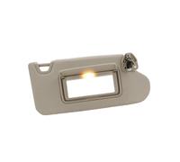 (Beige a destra) Visiera parasole per interni auto, grigio beige, con specchio per il trucco e luce