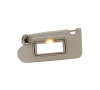 (Beige a sinistra) Visiera parasole per interni auto, grigio beige, con specchio per il trucco e luce