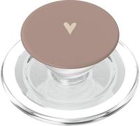Beige Arena Tan Cute Heart Love Romantic Heart PopSockets PopGrip para MagSafe