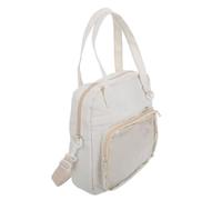 Beige Bolso Bandolera Kawaii de Nailon Japonés | Diseño Transparente, Estilo Soft Girl y Escolar, Ligero para Libros, Accesorios, Conciertos y Salidas