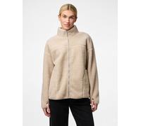 Beige Chaqueta De Tejido De Peluche XS