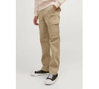 Beige Cotton/Elastane Pantalones Cargo Corte Relaxed Boys 134 EU