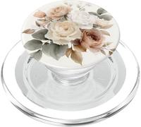 Beige Cream Rose Aesthetic Garden Flower Bloom Floral PopSockets PopGrip para MagSafe
