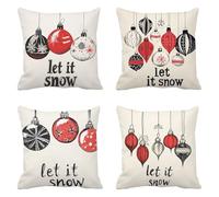 beige Funda Cojin 45 x 45 Juego de 4 luz Cojines Sofa Lino Funda de Almohada Cojines Decorativos, Cojin Infantil Pillow Case Cuadrado Cushion Covers Almohada Sofa con Cremallera, Home Decoration a-617