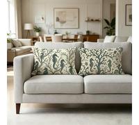 Beige Funda Cojin 80 x 60cm, Fundas Cojines 60x80 Decoration Sofa Cama, Funda Almohada Vida Marina Tema 4 Pack con Cremallera Invisible para Exterior Oficina Sofá Home Decoration YCBZ-1520