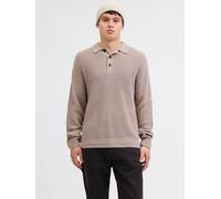 Beige Hombres Acrylic/Cotton Polo De Punto S EU