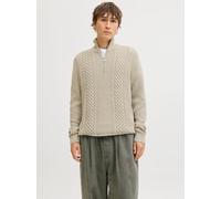 Beige Hombres Acrylic/Cotton Sudadera Con Media Cremallera M EU