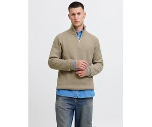 Beige Hombres Acrylic/Cotton Sudadera Con Media Cremallera XXL EU
