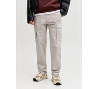 Beige Hombres Cotton/Elastane Pantalones Cargo Corte Relaxed 33/32 EU