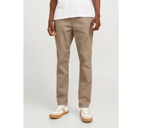 Beige Hombres Cotton/Elastane Pantalones Chinos Corte Relaxed 27/32 EU
