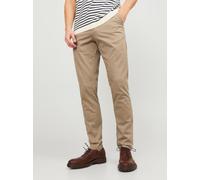 Beige Hombres Cotton/Elastane Pantalones Chinos Corte Slim 34/36 EU