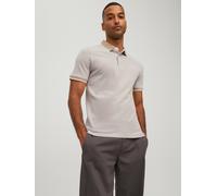 Beige Hombres Cotton Polo Liso L EU