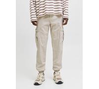 Beige Hombres Cotton/Recycled/Cotton/Elastane Pantalones Cargo Corte Relaxed 29/32 EU