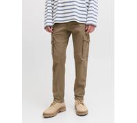 Beige Hombres Cotton/Recycled/Cotton/Elastane Pantalones Cargo Corte Slim 31/34 EU