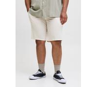 Beige Hombres Cotton/Recycled/Cotton/Linen Plus Size Shorts Chinos Corte Tapered 42 EU