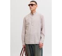 Beige Hombres Linen/Organic/Cotton/Cotton/Recycled/Cotton Camisa Informal Corte Regular S EU