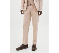 Beige Hombres Lining/Recycled/Polyester/Outer/Cotton/Linen/Elastane Jprriviera Pantalones De Vestir Corte Slim 46 EU