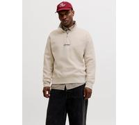 Beige Hombres Organic/Cotton/Organic/Cotton/Recycled/Polyester Sudadera Con Media Cremallera Estampado XXXL EU