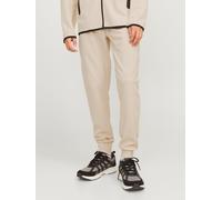 Beige Hombres Polyester/Cotton Pantalones De Chándal Corte Slim XXL EU
