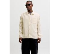 Beige Hombres Recycled/Cotton/Recycled/Polyester Camisa Corte Relaxed M EU