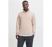 Beige Hombres Recycled/Polyester/Acrylic/Wool/Elastane Sudadera Con Media Cremallera L EU
