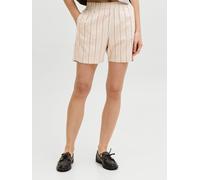 Beige Mujeres Cotton/Linen/Elastane Jxsky Shorts XS EU