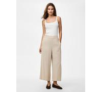 Beige Pantalones De Pata De Elefante M
