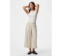 Beige Pantalones De Pata De Elefante XL