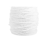 Beige/Perlas Blancas Cadena de Perlas Bolas de Perlas Artificiales 3 mm a Granel línea de Pesca centros de Mesa Decoraciones Garland 50M Rollo Blanco