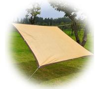 Beige Red De Sombra Exterior Transpirable Permeable Al Agua Rectangular Vela De Sombra HDPE Protección UV Red De Tela De Protección Solar para Invernadero Plantas Jardín(2x4.0m)