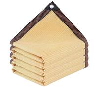 Beige Red de Sombra Malla Sombreo Exterior con Ojales, 90% Protección UV, 1m-15m Toldo Vela para Protección Solar en Invernadero, Jardín, Pérgola, Patio, Césped(3x5m)