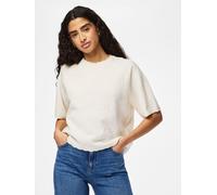Beige Top De Manga Corta M