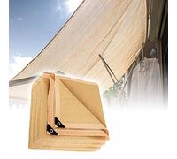 BeigeShade Cloth - 95% de protección UV para pérgola, patio, cenador, terraza y jardín (1 x 2 m, 2 x 3 m, 3 x 4 m, 4 x 5 m, 4 x 6 m)