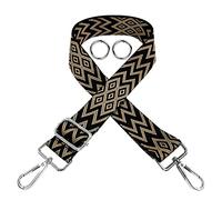 BEIIEB 1 correa para el hombro de bolsillo con 2 llaveros abiertos de metal, con hebilla de metal, correa de hombro de repuesto diagonal ajustable de 85 a 145 cm.