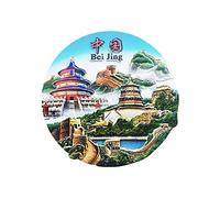 Beijing China 3D redondo nevera imán recuerdo regalo, hecho a mano decoración del hogar y la cocina Beijing refrigerador imán colección