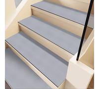 BeiJingYZ Alfombra Escalera, Antideslizante Alfombra, Cinta Antideslizante Escaleras de Madera en Interiores con Base de Goma, Autoadhesiva sin Pegamento(Blue,70x22 cm/28x9 in)